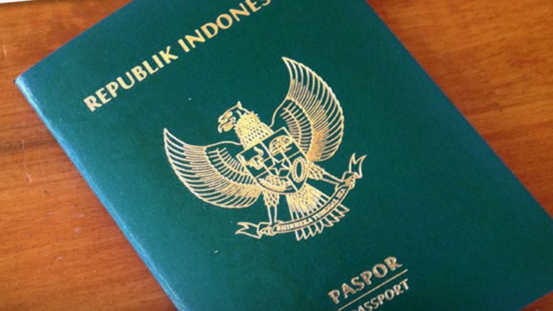 Cara membuat visa - Contoh paspor Indonesia